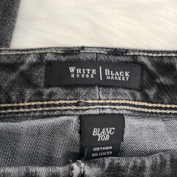 White house black market black flare  jeans 10 - Picture 2 of 5